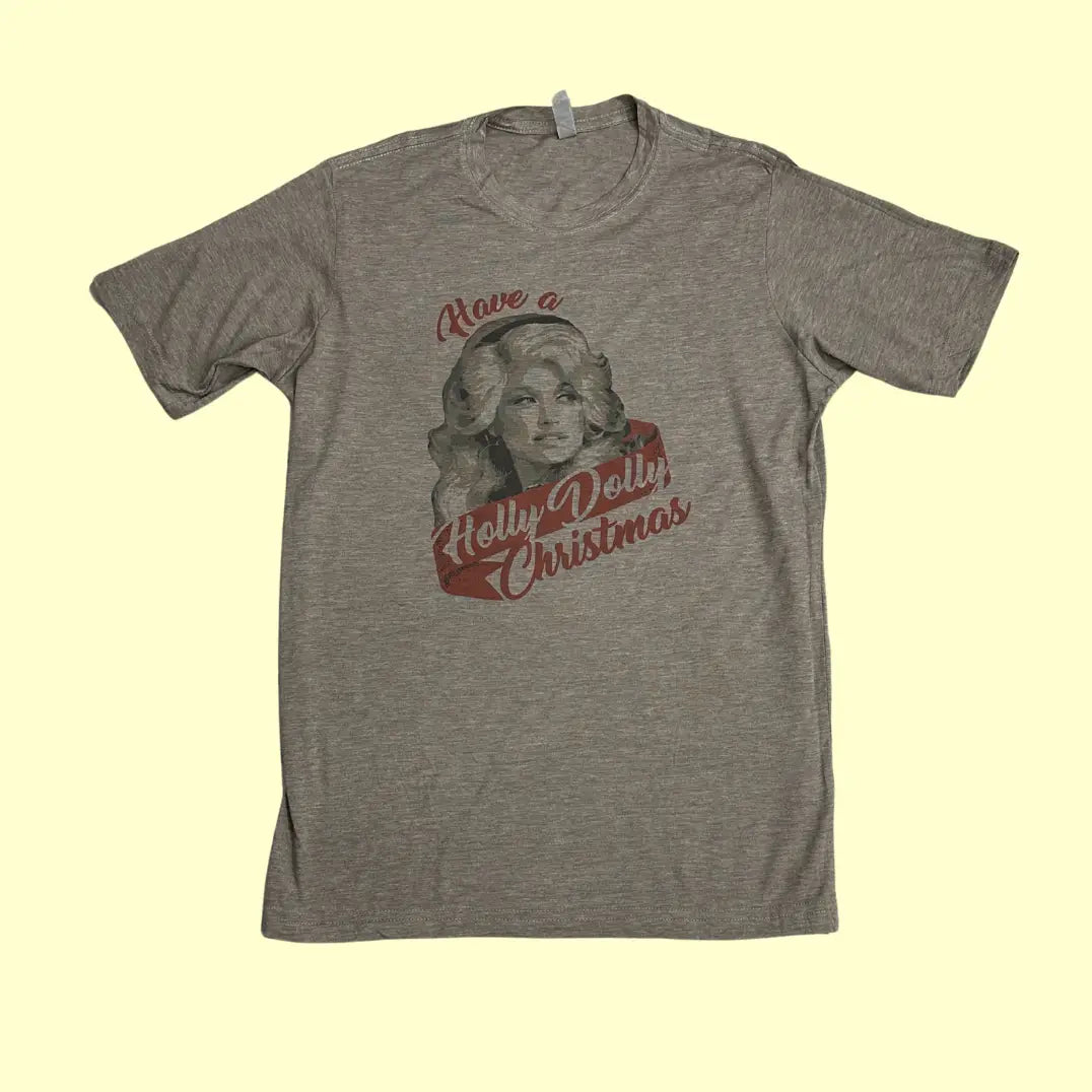 🎄 “Have a Holly Dolly Christmas” Graphic Tee by Next Level