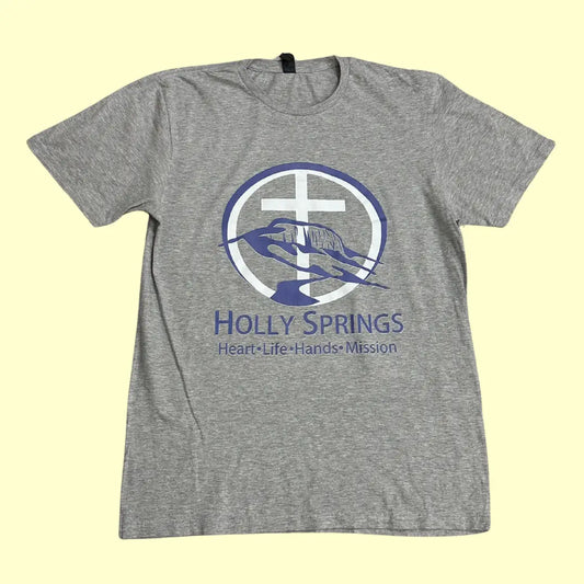 🩶 Holly Springs “Heart • Life • Hands • Mission” Tee by Gildan Softstyle