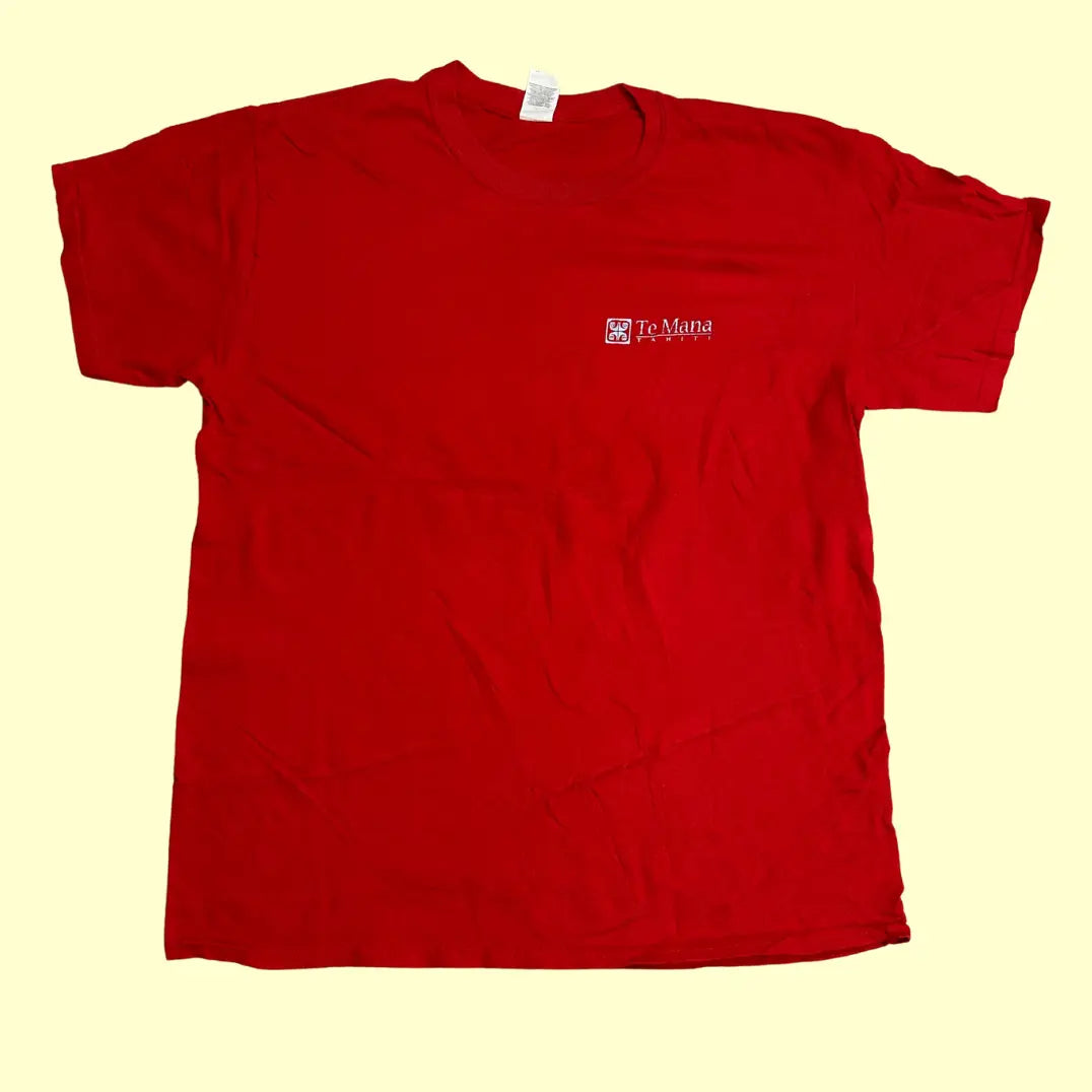 🐋 Te Mana Tahiti Red Tee – Gildan Heavy Cotton