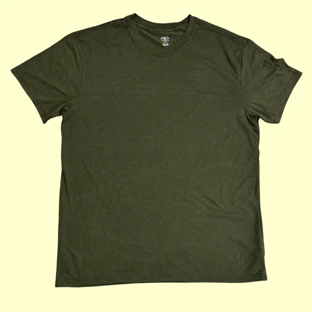 🟩 Athletic Works Basic Tee – Olive Green