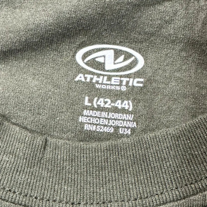 🟩 Athletic Works Basic Tee – Olive Green