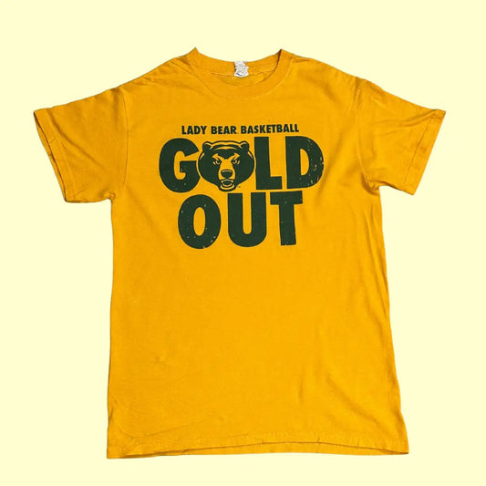 🟡 Gildan Lady Bear Basketball “Gold Out” Tee
