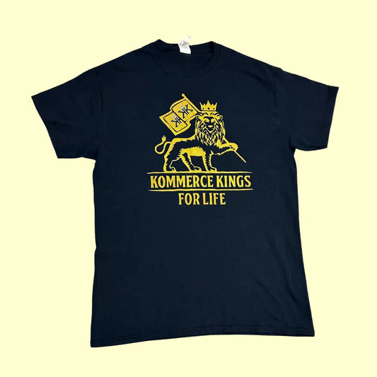 🦁 Kommerce Kings For Life Lion Graphic Tee – Black