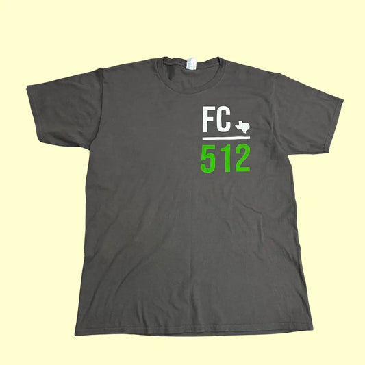💚 FC 512 Texas Graphic Tee – Charcoal Gray