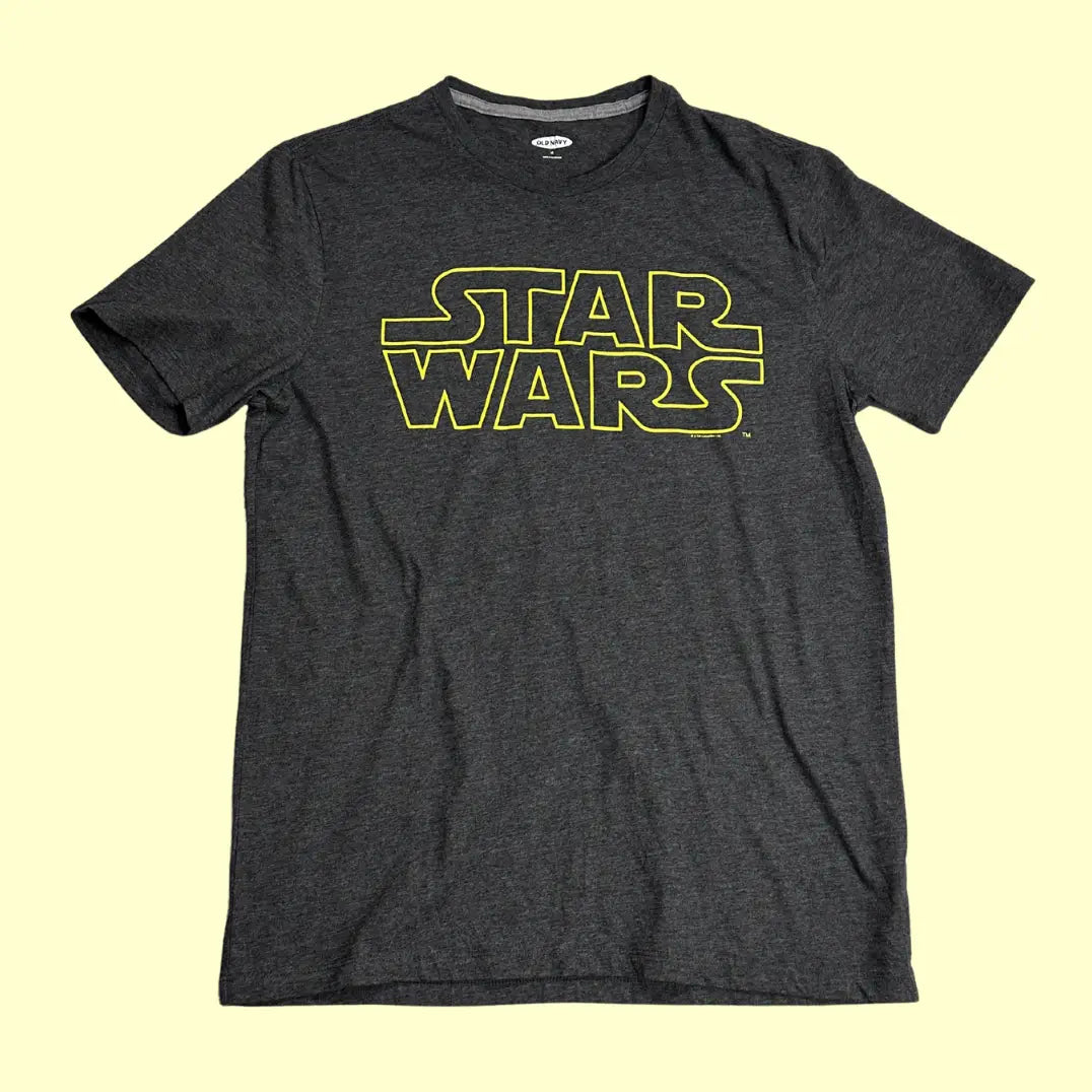 🌌 Star Wars Logo Tee – Dark Heather Gray