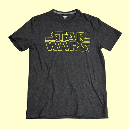 🌌 Star Wars Logo Tee – Dark Heather Gray