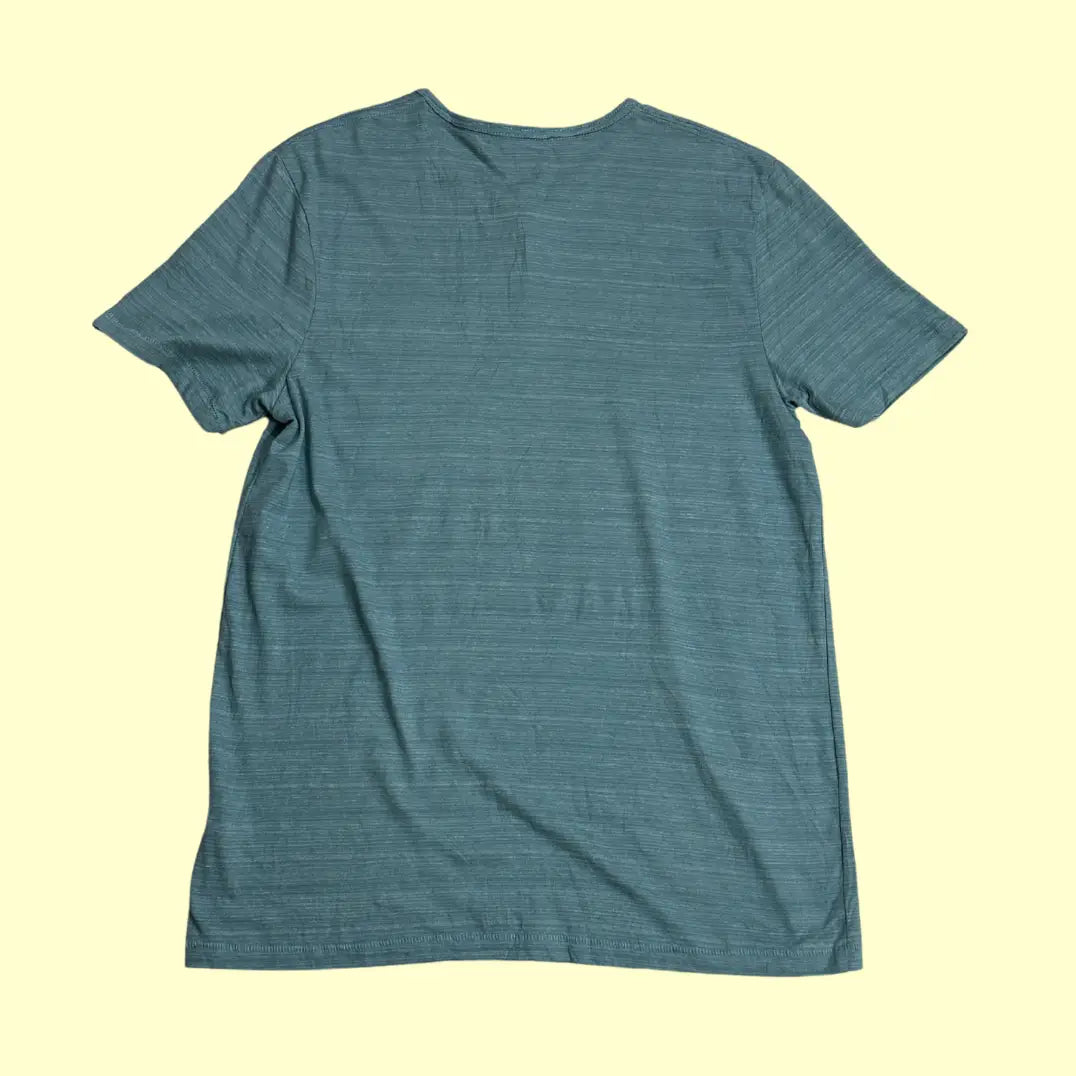👕 Rock & Republic Button Henley Tee – Teal Blue