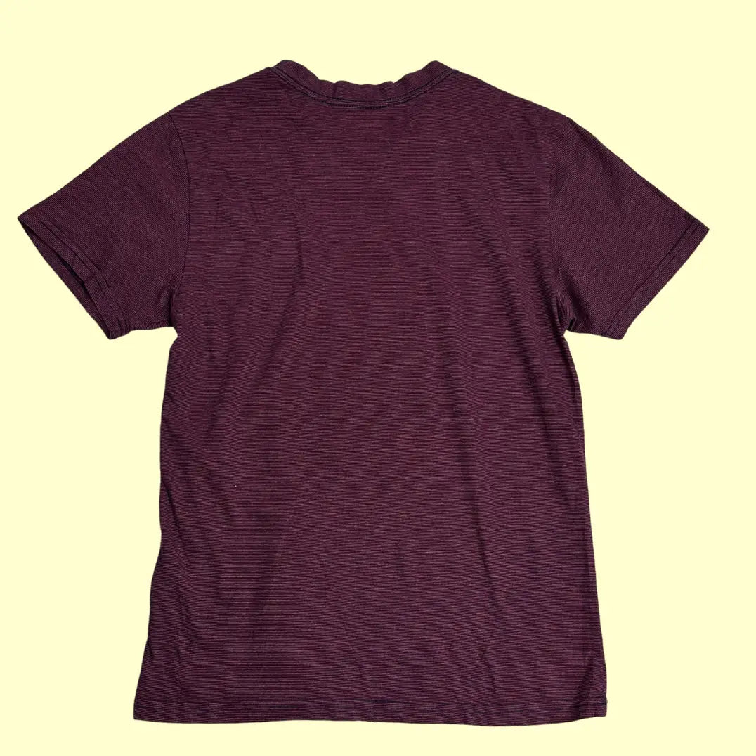 ⚓ Nautica Burgundy Textured V-Neck Tee – Classic Nautical Style