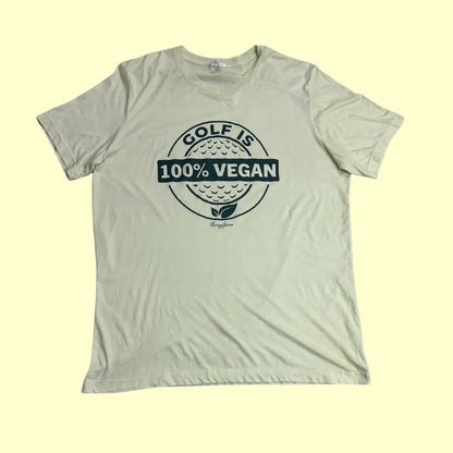 ⛳ SwingJuice “Golf Is 100% Vegan” Graphic Tee – Light Green