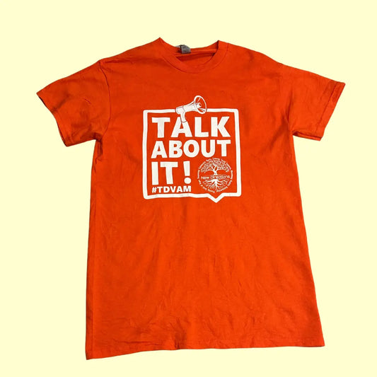 🧡 Gildan “Talk About It” Awareness Tee – Bright Orange