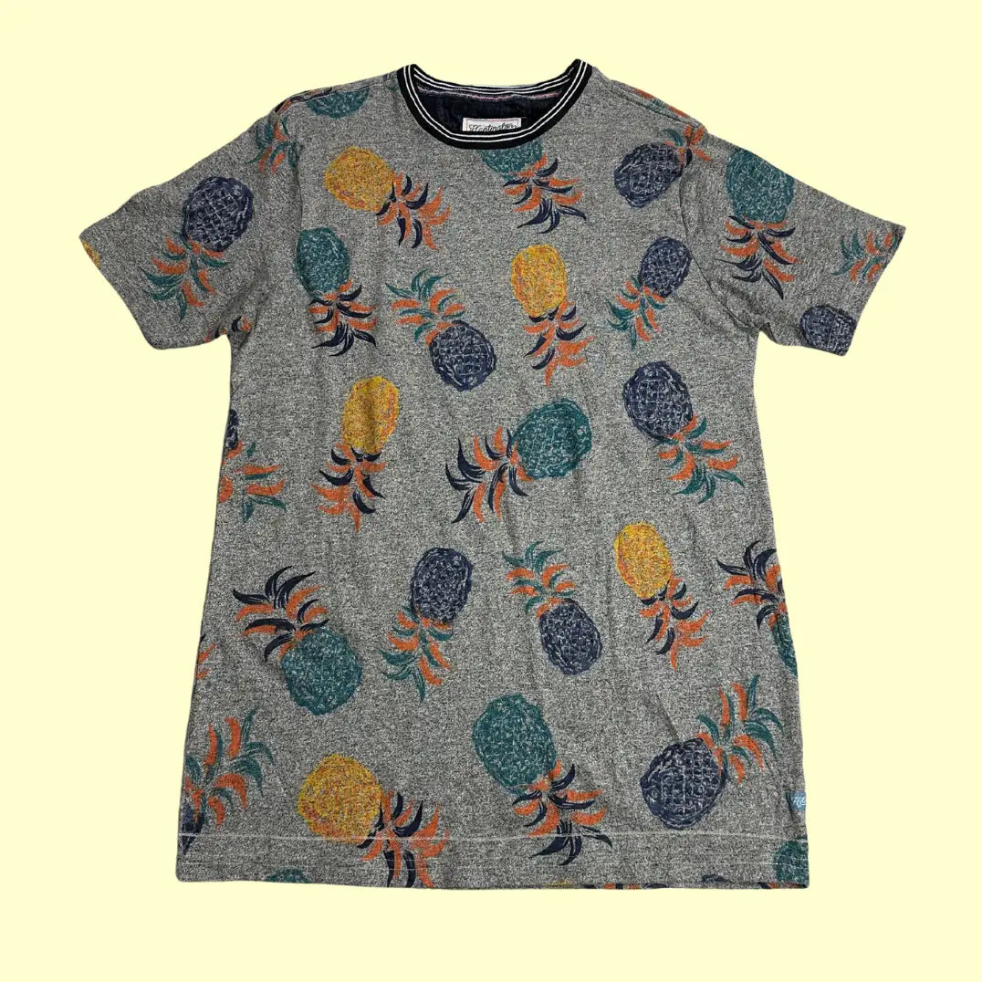 🍍 Huntington BC Pineapple Print Tee – Surf Style