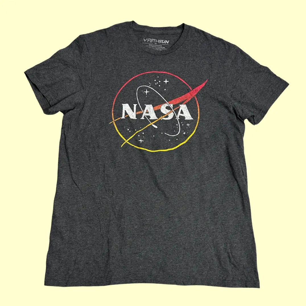 🚀 Fifth Sun NASA Logo Tee – Space Explorer Edition Charcoal Heather