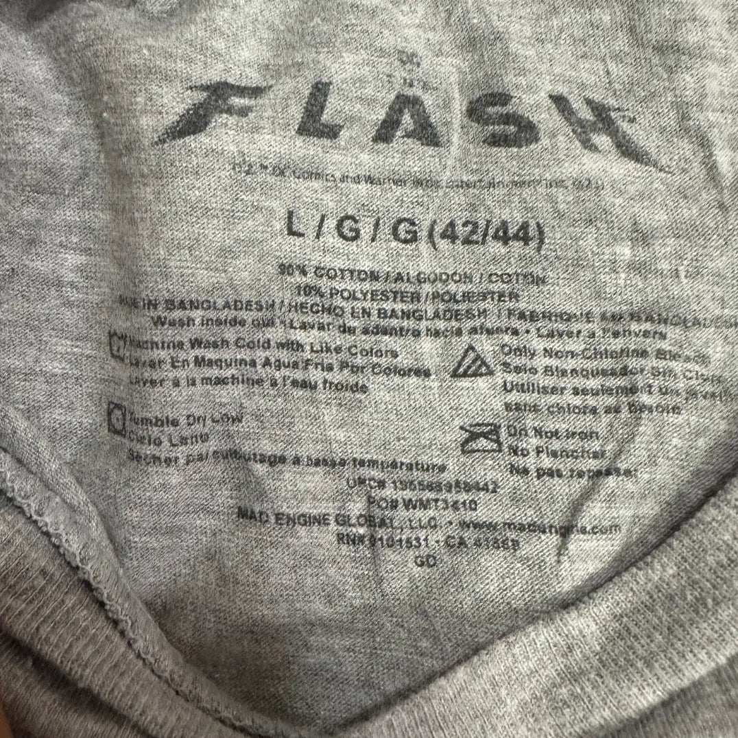 ⚡ DC The Flash x Batman x Superman Tee – Hero Collab Edition Grey