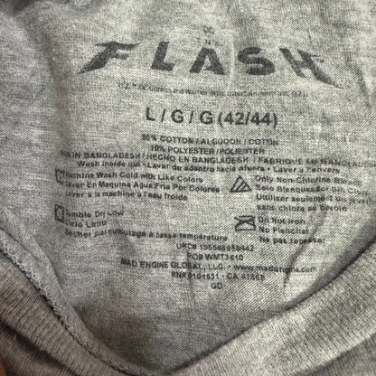 ⚡ DC The Flash x Batman x Superman Tee – Hero Collab Edition Grey