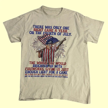 🎆 4th of July Americana Baseball Tee – Vintage Patriotic Edition (Beige