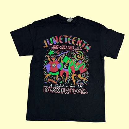 ✊🏾 Juneteenth 2021 – A Celebration of Black Freedom Tee (Black)