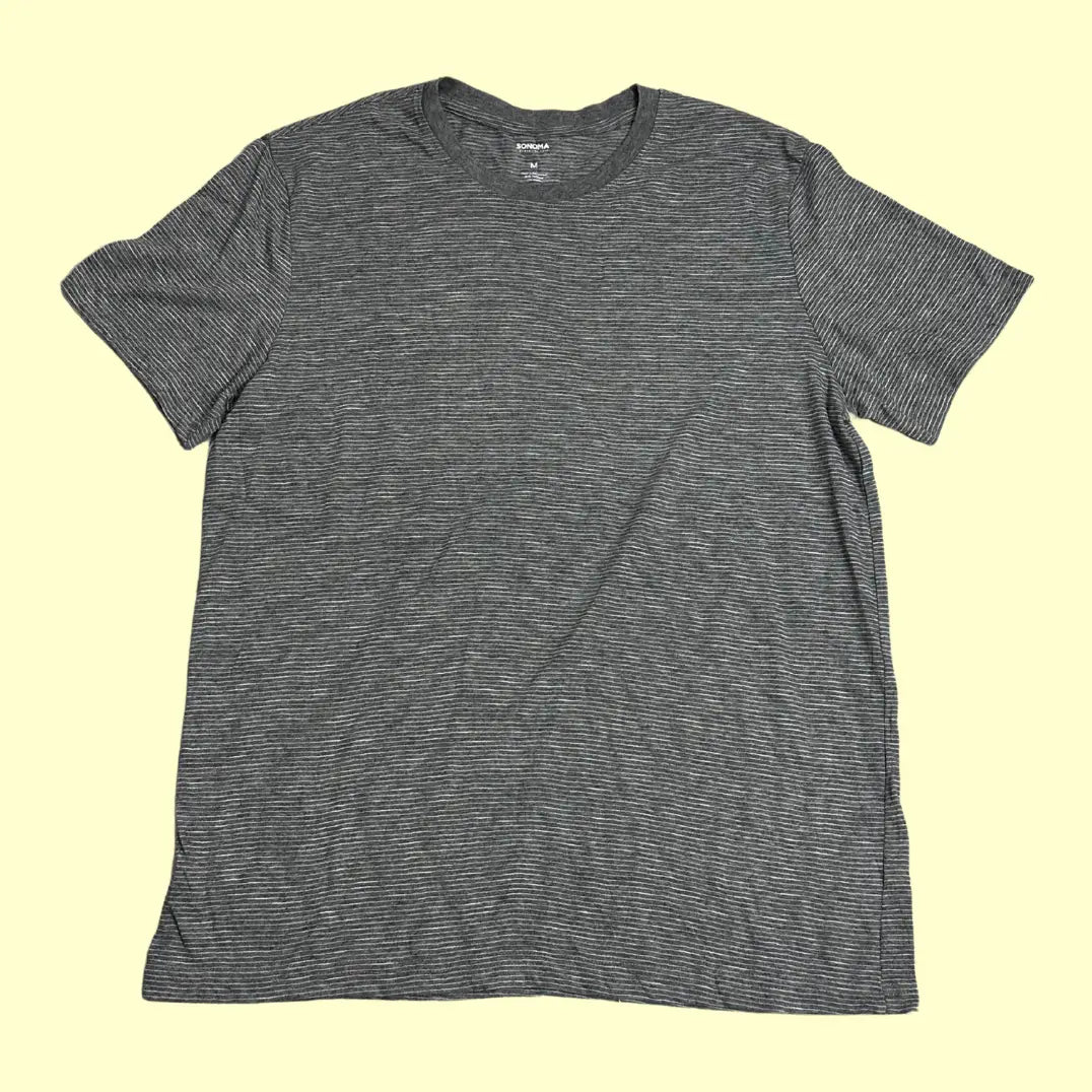 👕 Sonoma Goods for Life Striped Tee – Minimal Classic Comfort (Grey)