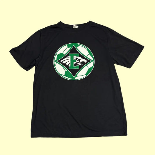 🦅 CORE 365 Eagle Soccer Tee – Athletic Team Edition (Black)