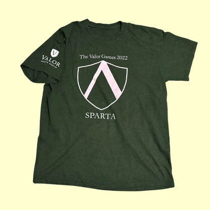 ⚔️ Valor Games 2022 “Sparta” Team Tee – Athletic Spirit Edition (Dark Green)
