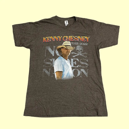 🎵 Kenny Chesney “Here and Now” Tour 2022 Tee – No Shoes Nation Edition (Brown Heather)