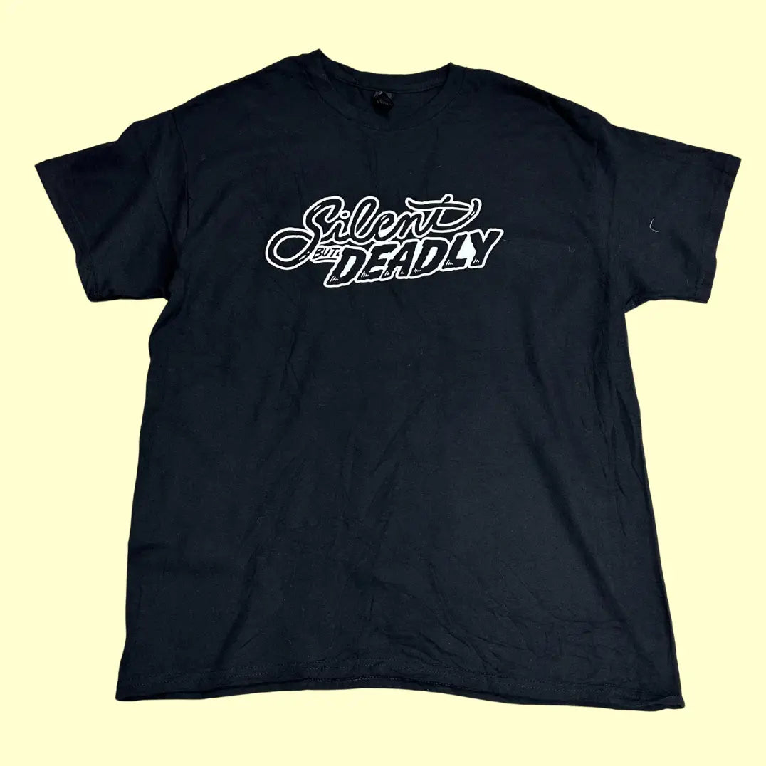 🖤 Gildan “Silent But Deadly” Tee – Bold Minimalist Statement Shirt (Black)