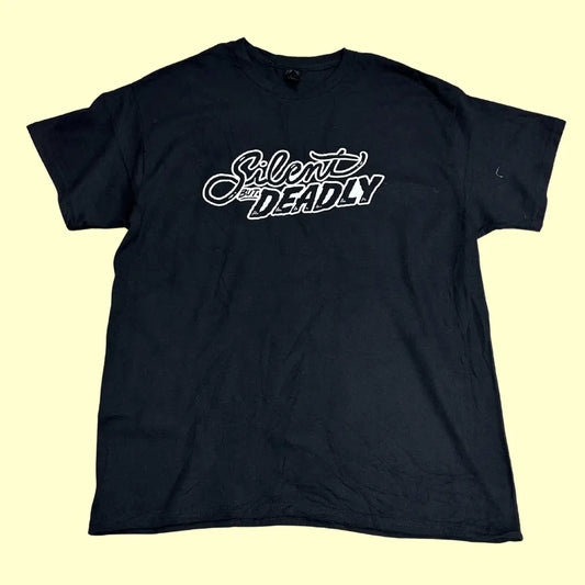 🖤 Gildan “Silent But Deadly” Tee – Bold Minimalist Statement Shirt (Black)