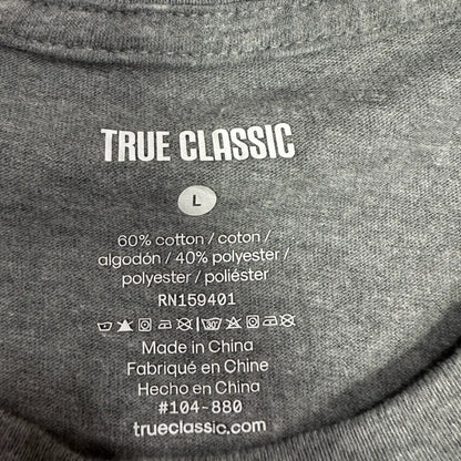 TRUE CLASSIC Heather Grey T-Shirt (Size L)