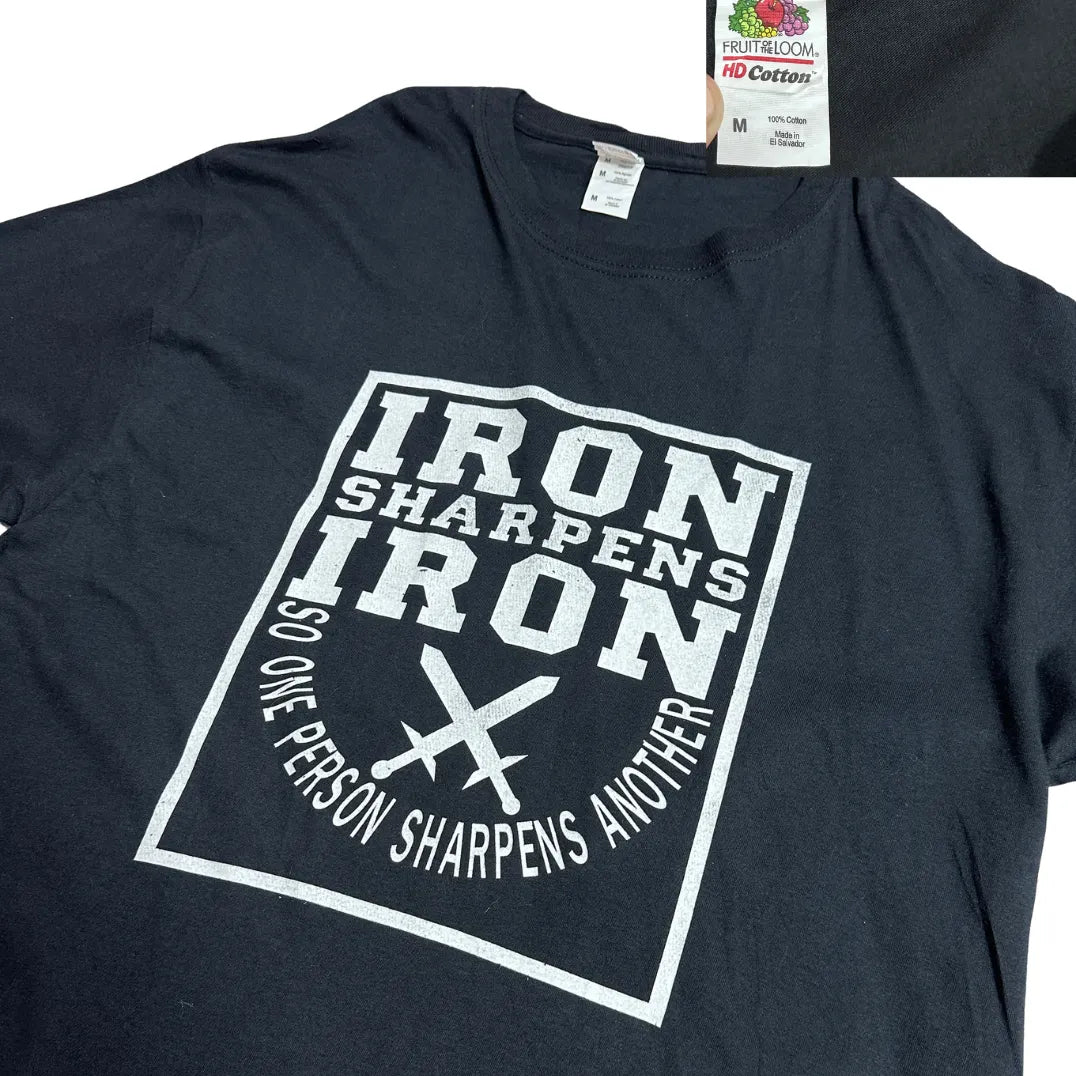 Fruit of the Loom ®  HD Cotton Iron Sharpens Iron Graphic T Shirt (M)