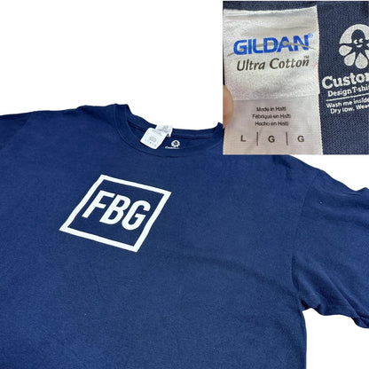 FBG Graphic Print Gildan Ultra Cotton Navy Blue T-Shirt