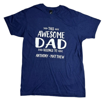 Hanes ®  “Awesome Dad” Graphic Cotton T-Shirt