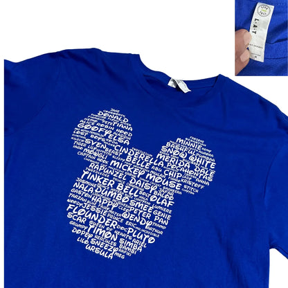 LAT Apparel ®  Disney Character Typography Graphic T-Shirt