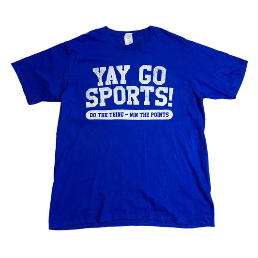 Port & Company “Yay Go Sports!” Graphic T-Shirt – Casual Sports Style Tee 👕⚡