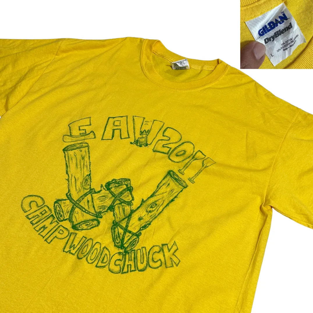 Gildan ® DryBlend “Camp Woodchuck 2021” Graphic T-Shirt – Outdoor Camp Style Tee 🌲👕