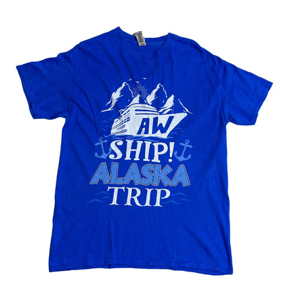 Gildan “Alaska Trip Cruise Ship” Graphic T-Shirt – Travel Theme Tee 🚢🏔️
