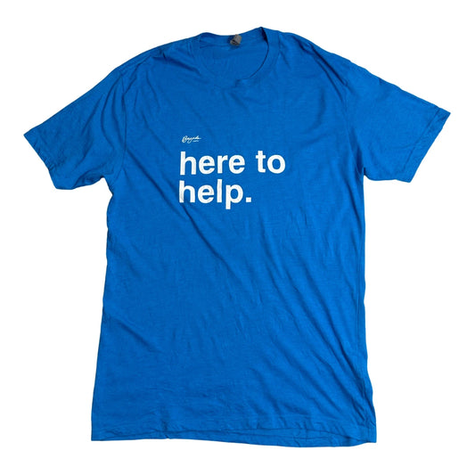 Next Level Apparel ® “Here To Help” Graphic T-Shirt 👕