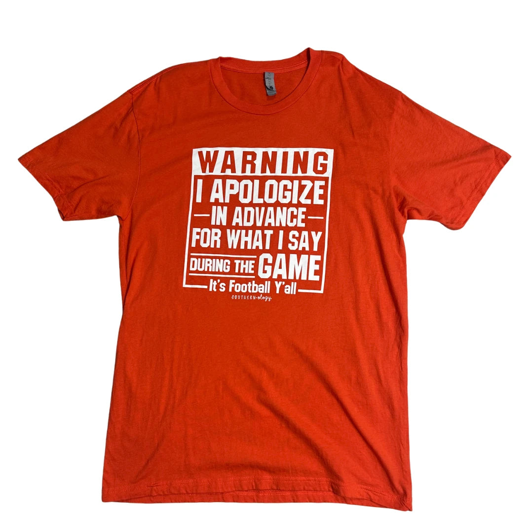Next Level ®  “Football Warning” Graphic T-Shirt 🏈
