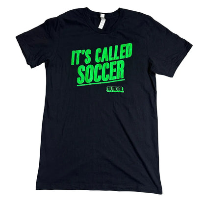 Neon Soccer Graphic Black T-Shirt ⚽🔥