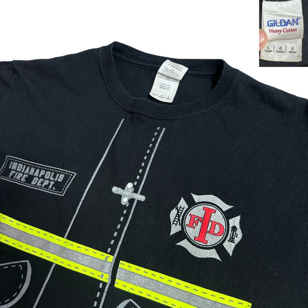 Indianapolis Fire Department Graphic Black T-Shirt 🚒🔥