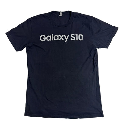 Next Level Apparel® Galaxy S10 Minimal Logo Black Tee