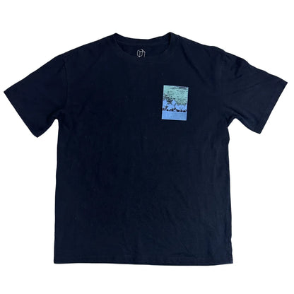 Original Use® Abstract Palm Grid Graphic Black Tee 🌴