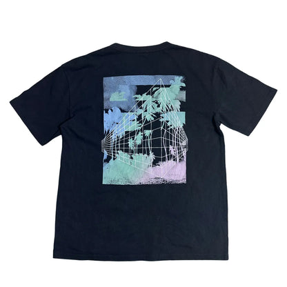 Original Use® Abstract Palm Grid Graphic Black Tee 🌴