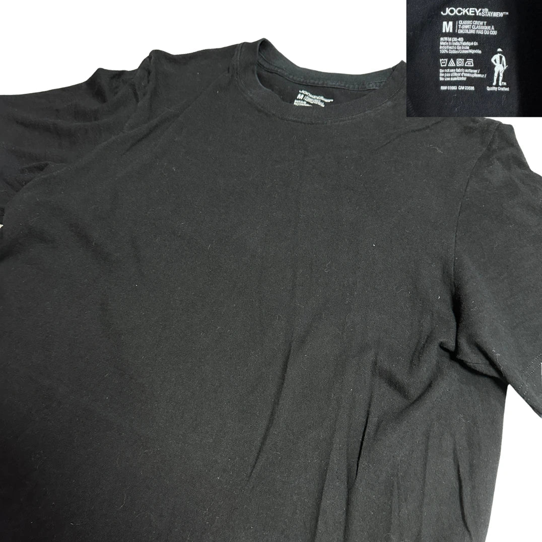 Jockey® Classic Plain Black Essential T-Shirt 🖤