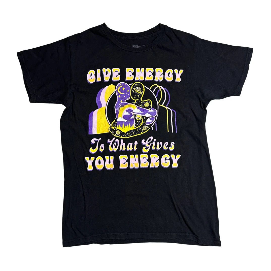 Give Energy Graphic Motivational T-Shirt ⚡