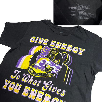 Give Energy Graphic Motivational T-Shirt ⚡