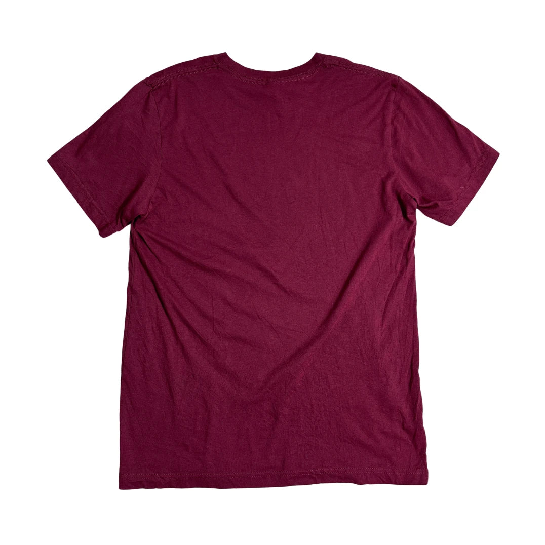 Artistic Script Graphic Crew Neck T-Shirt(M)