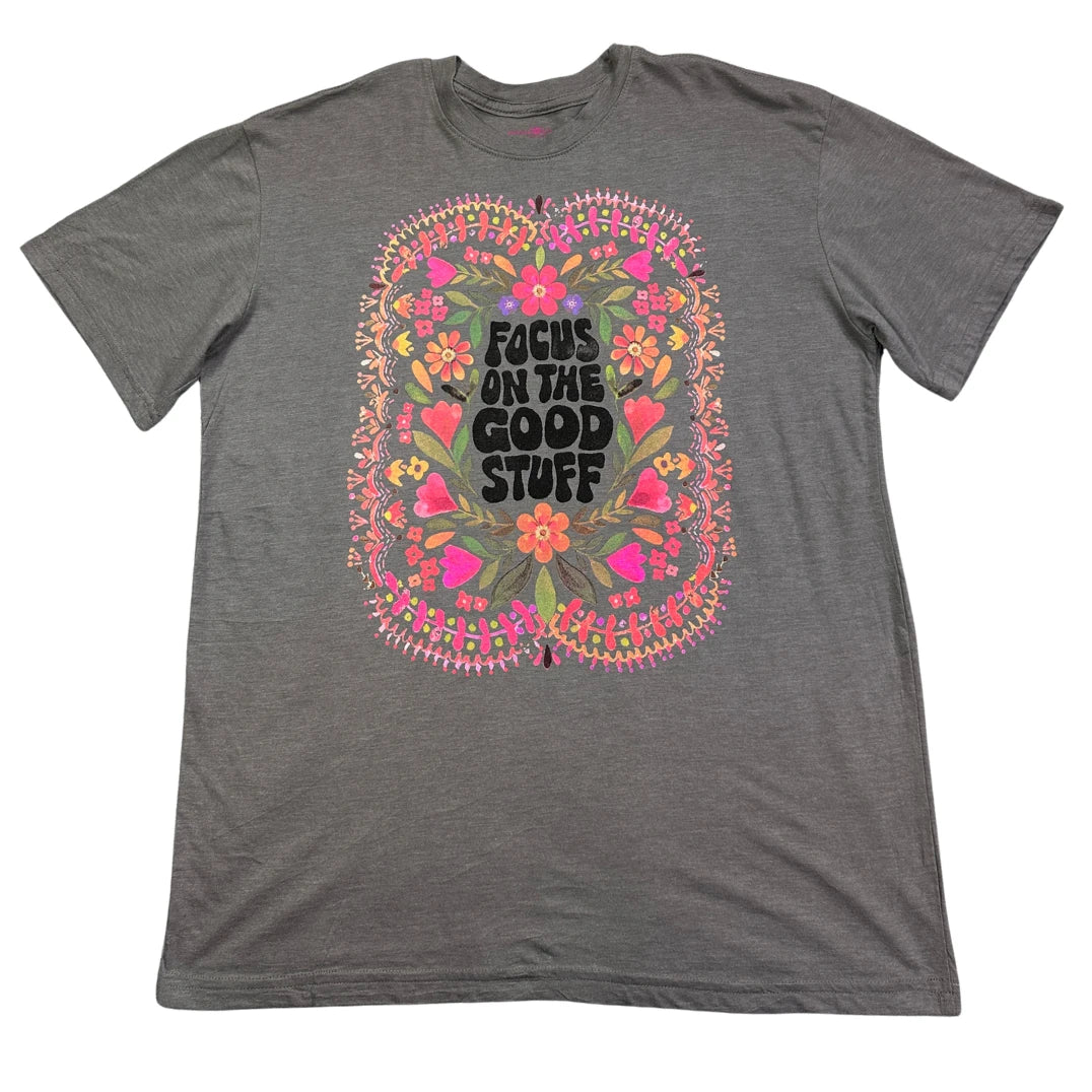 Natural Life® Grey Floral Graphic T-Shirt