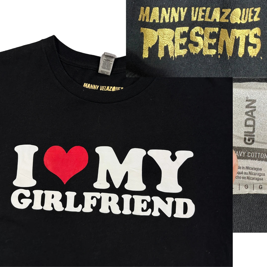 Gildan® Black "I Love My Girlfriend" Graphic T-Shirt