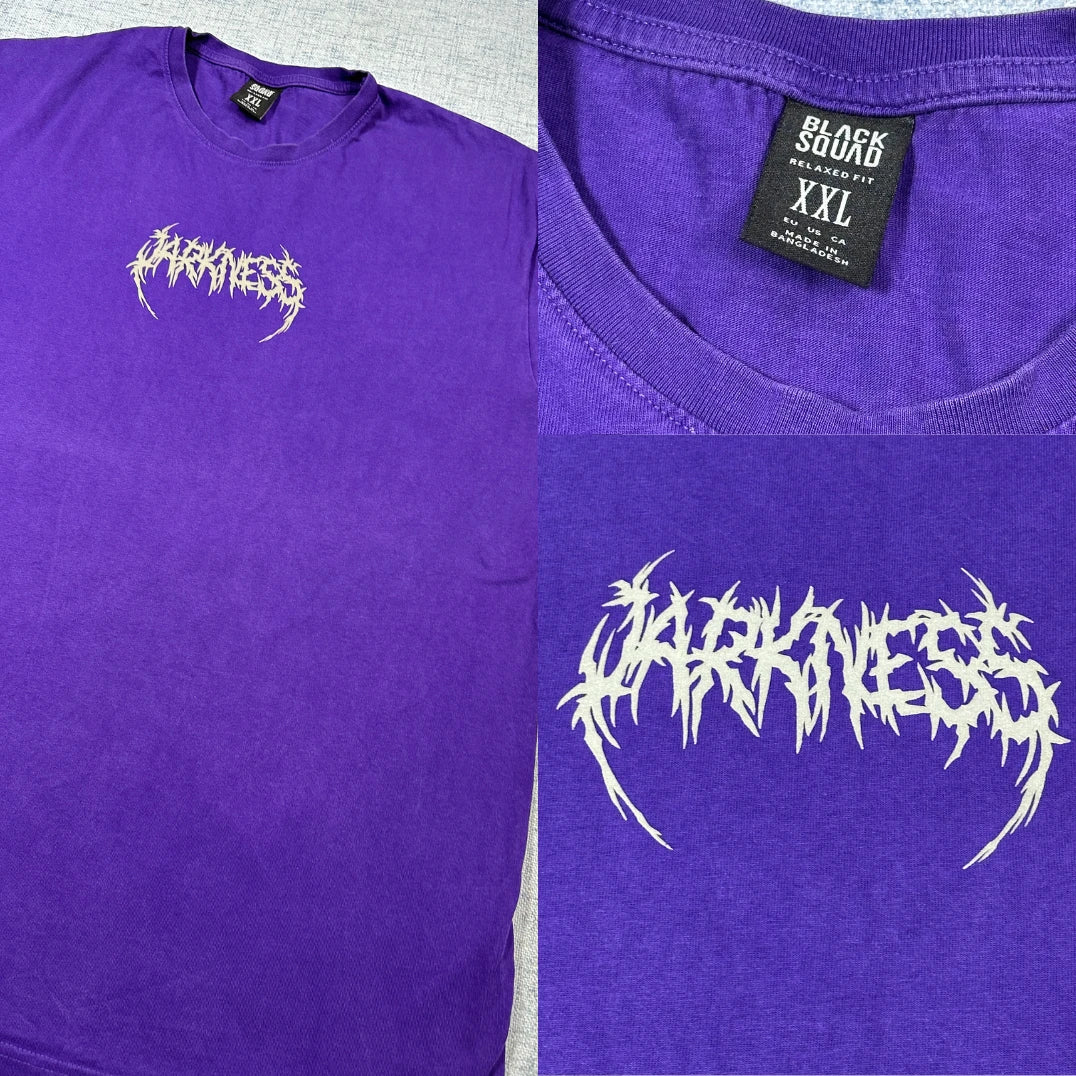 BLACK SQUAD® Purple Graphic T Shirt(2XL)