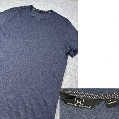 MICHAEL STRAHAN® Heathered V Neck T Shirt(L)