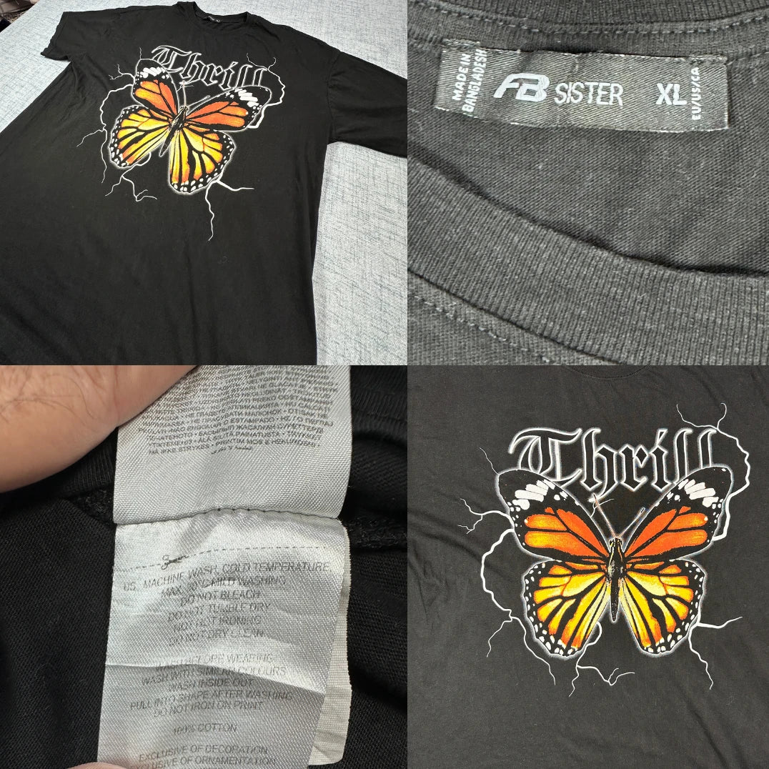 FB Sister® Butterfly Graphic Tee(XL)
